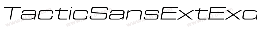 TacticSansExtExd Blk字体转换